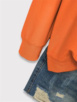 Imagem de Moletom HuangMingYi Game Day Football Fan feminino laranja XL