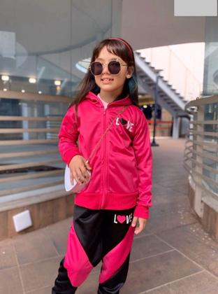 Imagem de Moletom Infantil Com Capuz Conjunto Menina Blogueirinha Lilo Stitch