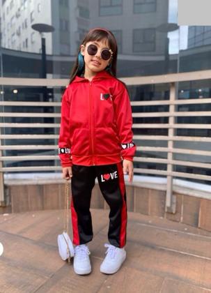 Imagem de Moletom Infantil Com Capuz Conjunto Menina Blogueirinha Lilo Stitch