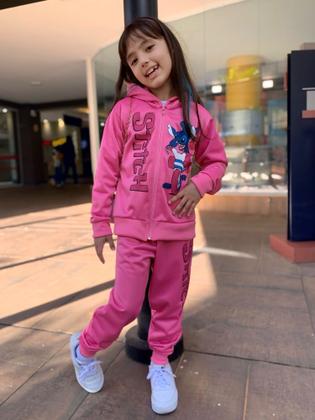 Imagem de Moletom Infantil Com Capuz Conjunto Menina Blogueirinha Lilo Stitch