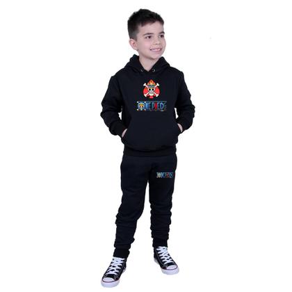 Imagem de Moletom Infantil E Adulto Blusa Frio One Piece Monkey D. Luffy Casaco Flanelado