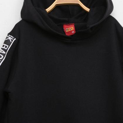 Imagem de Moletom Infantil Kyly Peluciado Básico Com Capuz Masculino