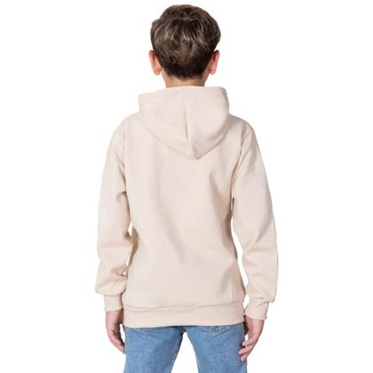 Imagem de Moletom Infantil Masculino Estilo Canguru Flanelado para Menino e Crianças Agasalho Básico Liso Confortável de Frio Inverno Abrigo