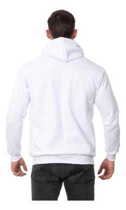 Imagem de Moletom Liso Masculino Flanelado Blusa De Frio Com Capuz