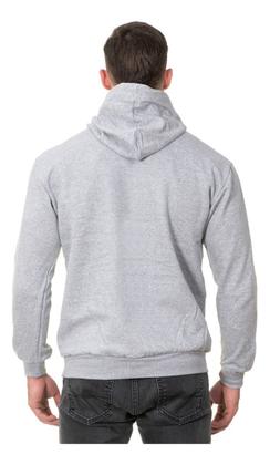 Imagem de Moletom Liso Masculino Flanelado Blusa De Frio Com Capuz