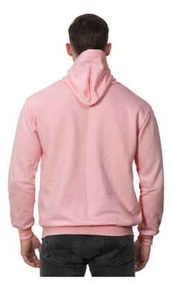 Imagem de Moletom Liso Masculino Flanelado Blusa De Frio Com Capuz