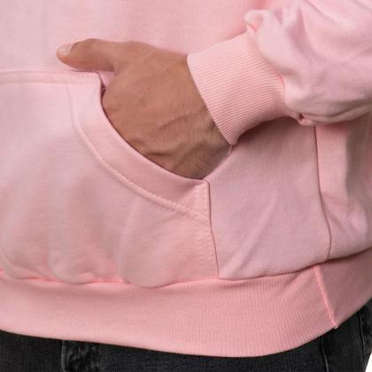 Imagem de Moletom Liso Masculino Flanelado Blusa De Frio Com Capuz