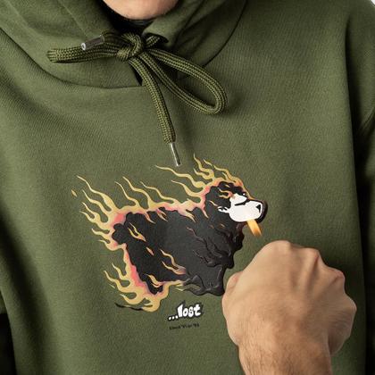 Imagem de Moletom Lost Canguru Sheep On Fire WT24 Verde Alecrim