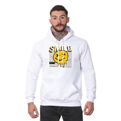 Imagem de Moletom Masculino Algodão Macio Flanelado Blusa Canguru