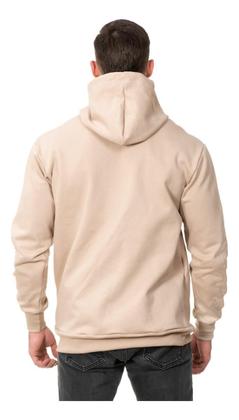 Imagem de Moletom Masculino Básico Algodão Blusa De Frio Canguru Liso