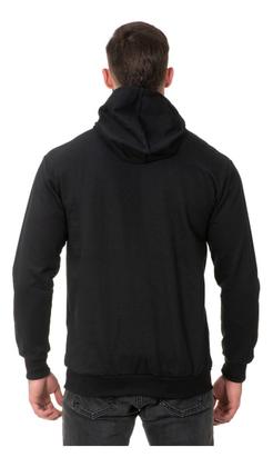 Imagem de Moletom Masculino Básico Algodão Blusa De Frio Canguru Liso