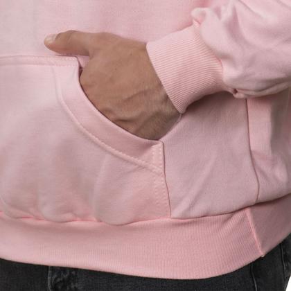 Imagem de Moletom Masculino Básico Algodão Blusa De Frio Canguru Liso