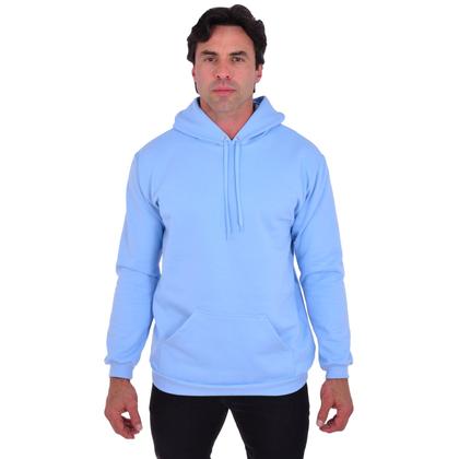 Imagem de Moletom Masculino Blusa De Frio Confortável Liso Com Capuz Casual Básico