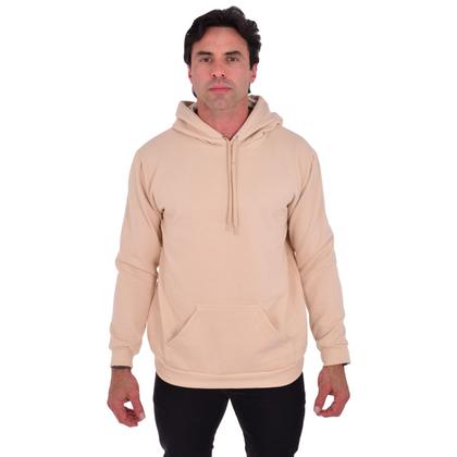 Imagem de Moletom Masculino Blusa De Frio Confortável Liso Com Capuz Casual Básico