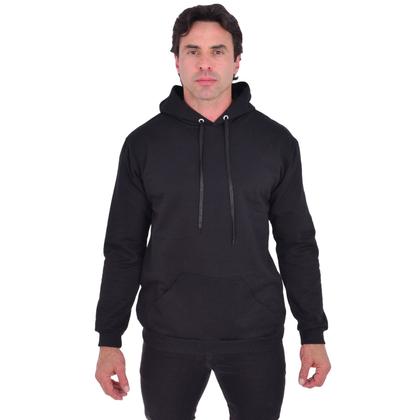 Imagem de Moletom Masculino Blusa De Frio Confortável Liso Com Capuz Casual Básico