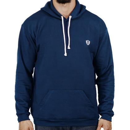 Imagem de Moletom Masculino Com Capuz Canguru Bolso Frontal Ideal Dias Frios Casaco Inverno Macio CMR