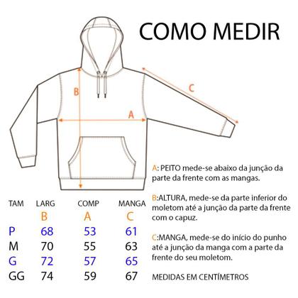 Imagem de Moletom Masculino Fechado Capuz Samurai Conforto Dia a Dia