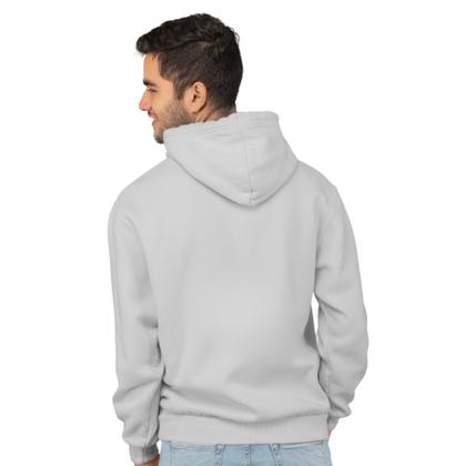 Imagem de Moletom Masculino Flanelado Blusa De Frio Com Capuz Estampa Neutra