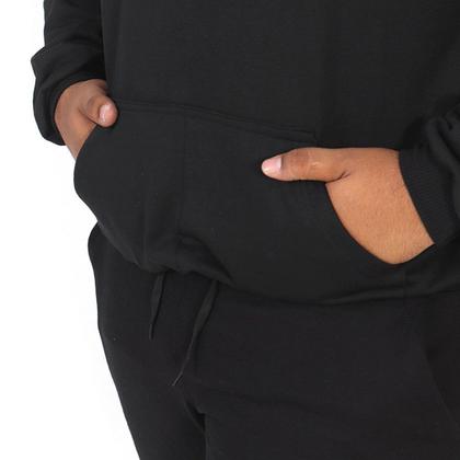 Imagem de Moletom Masculino Plus Size com Capuz e Bolsos Canguru Confortável