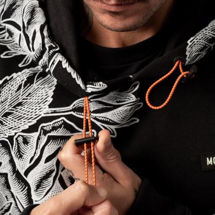 Imagem de Moletom MCD Canguru Especial Rosas WT24 Masculino Preto