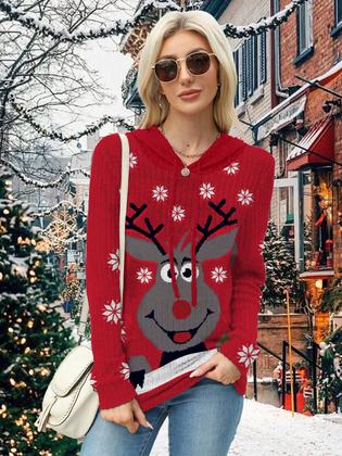 Imagem de Moletom MixShe 2025 Fall Color Block com capuz feminino