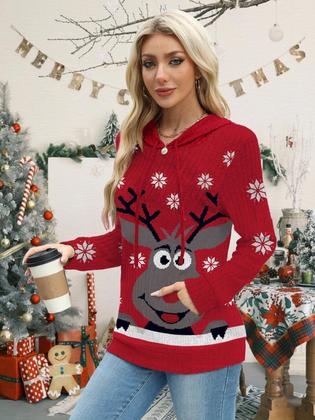 Imagem de Moletom MixShe 2025 Fall Color Block com capuz feminino