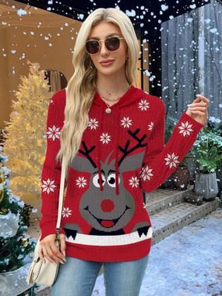 Imagem de Moletom MixShe 2025 Fall Color Block com capuz feminino