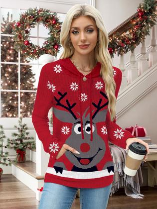 Imagem de Moletom MixShe 2025 Fall Color Block com capuz feminino