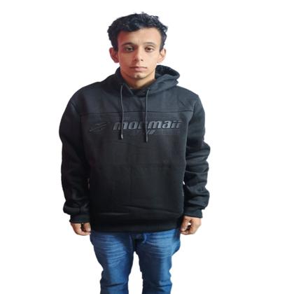 Imagem de Moletom Mormaii Fechado Flee Masculino  Com Capuz Preto