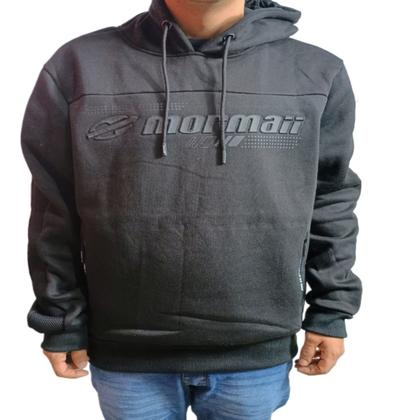 Imagem de Moletom Mormaii Fechado Flee Masculino  Com Capuz Preto