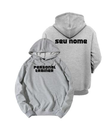 Imagem de moletom personal trainer com seu nome nas costas personalizado