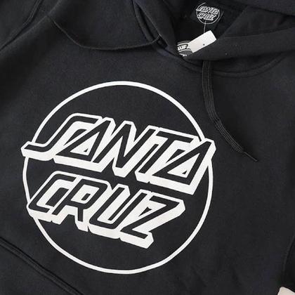 Imagem de Moletom Santa Cruz Canguru Fechado Opus Dot Front Preto