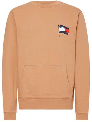 Imagem de Moletom Tommy Hilfiger Masculino Motion Flag Taped Cáqui