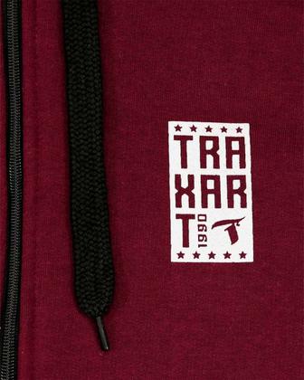 Imagem de Moletom Traxart Masculino Vinho com Zíper FA-027