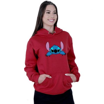 Imagem de Moletom Unissex Canguru Lilo Stitch New