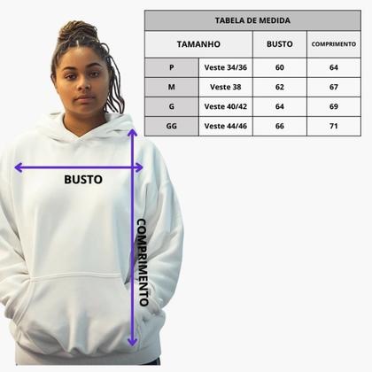 Imagem de Moletom Unissex Flanelado Peluciado Blusa Feminino Masculino Canguru Liso P ao G4
