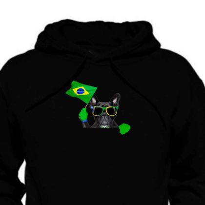 Imagem de Moletom Unissex Relaxado Estampado Blusa de Frio Algodão Flanelada Com Capuz