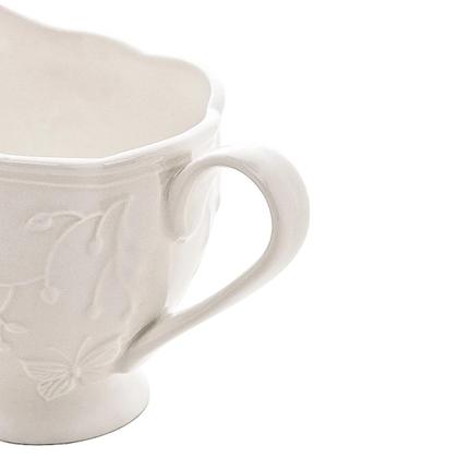 Imagem de Molheira Cremeira Leiteira Porcelana Butterfly Flower Lyor