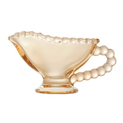 Imagem de Molheira cristal de Chumbo Pearl Ambar 9x5x6cm 40ml - Wolff