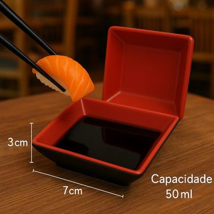 Imagem de Molheira em Melamina Restaurante Japones Molho Shoyu 50ml