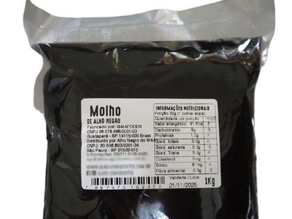 Imagem de Molho De Alho Negro Artesanal 1kg Alho Negro Do Sítio