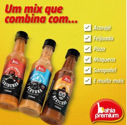 Imagem de Molho Pimenta Cremosa Calabresa Temperada Linha Temática Bahia Premium 150ml Churrasco