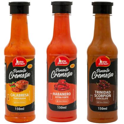 Imagem de Molho Pimenta Cremosa Calabresa Temperada Linha Temática Bahia Premium 150ml Churrasco