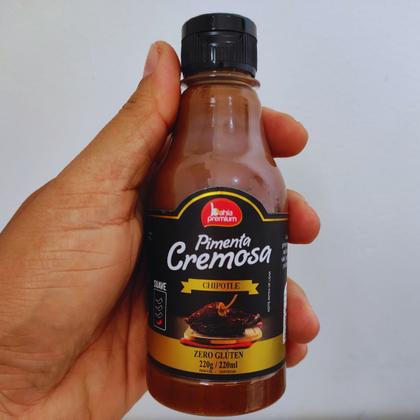 Imagem de Molho Pimenta Cremoso Com Azeitonas Pìcância Suave Para Churrasco 200ml Bahia Premium 8Unid