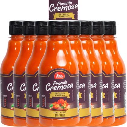 Imagem de Molho Pimenta Cremoso Com Azeitonas Pìcância Suave Para Churrasco 200ml Bahia Premium 8Unid