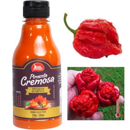 Imagem de Molho Pimenta Cremoso Com Azeitonas Pìcância Suave Para Churrasco 200ml Bahia Premium 8Unid