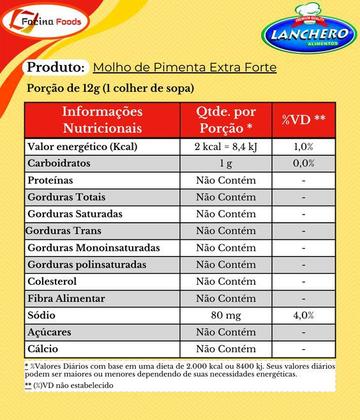 Imagem de Molho Pimenta-Vermelha Extra Forte 1,01 Lanchero Alimentos