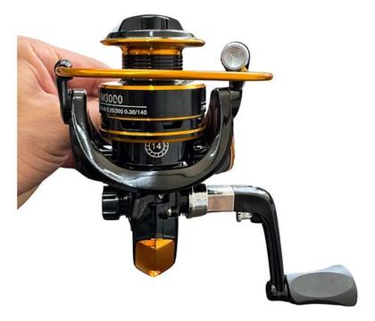 Imagem de Molinete De Pesca 3000 5.2:1 Drag 14 Rolamentos Aluminio Pro