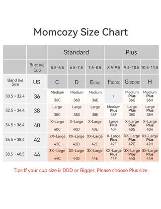 Imagem de Momcozy Sutiã de Extração e Amamentação Plus Size Preto 3XG Conforto e Suporte