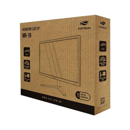 Imagem de Monitor 19'' C3Tech MR-19 Tela IPS HD 60hz HDMI VGA Padrão Vesa